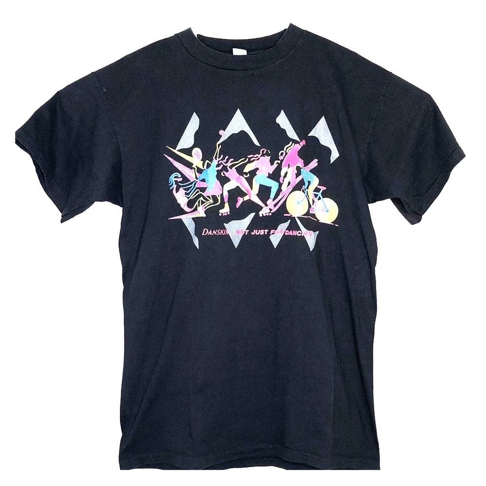 Danskin Vintage Black Single Stitch Tshirt L/XL